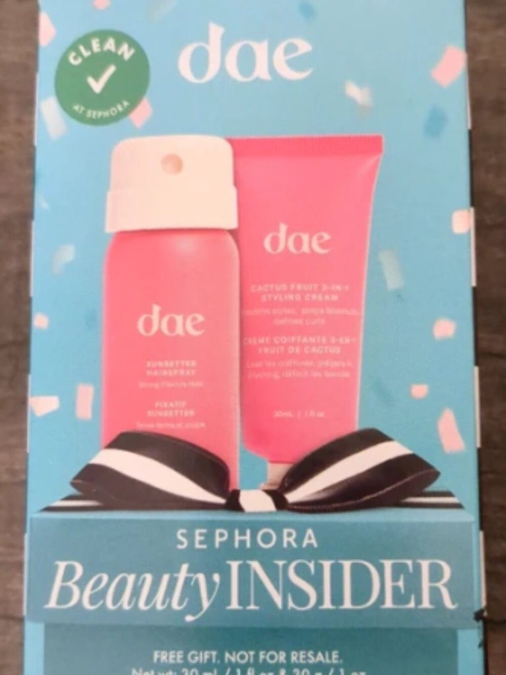 Sephora Dae Hair Mini Set Sunsetter Hairspray + Cactus Fruit 3-in-1 Styling Crea